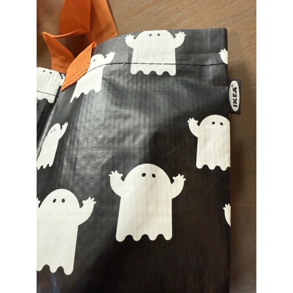 IKEA Kustfyr Halloween Bag Reusable Ghosts 505.996.33 Trick or Treat NEW 2025